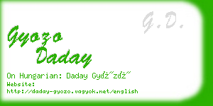 gyozo daday business card